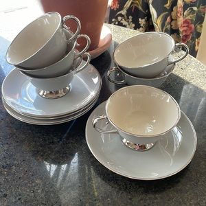 Vintage Flintridge China tea cup and saucers